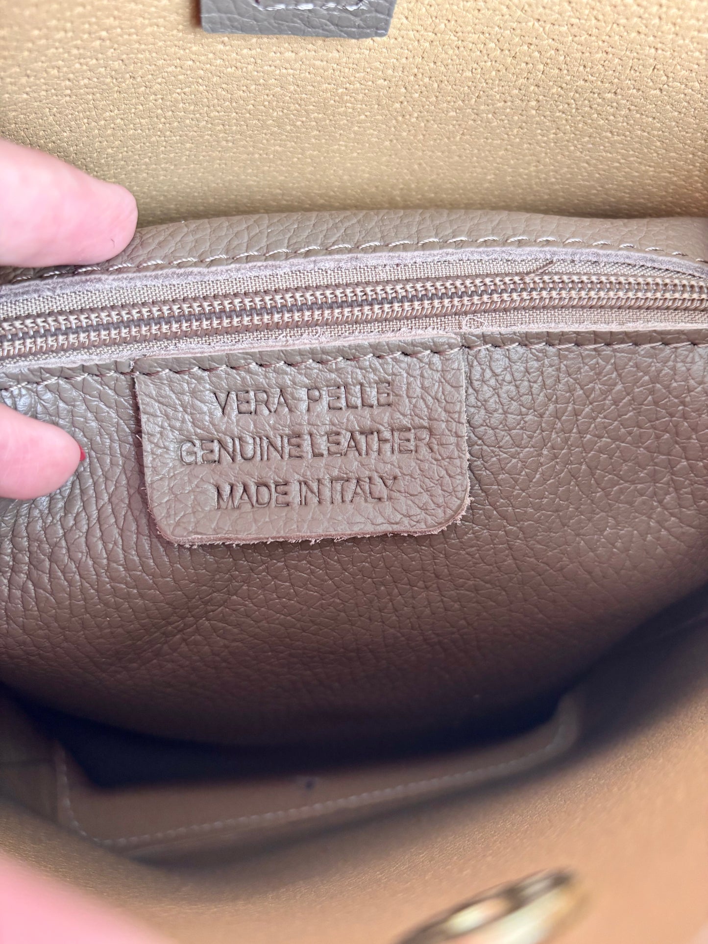 Bolso Bucket en piel