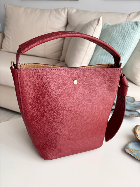 Bolso Bucket en piel