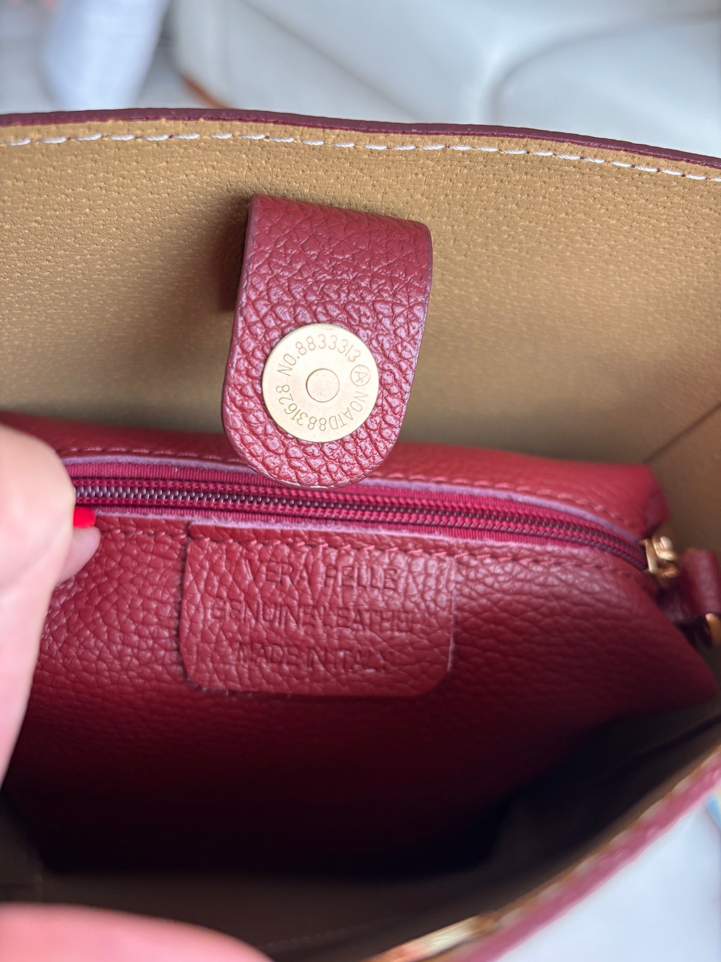 Bolso Bucket en piel