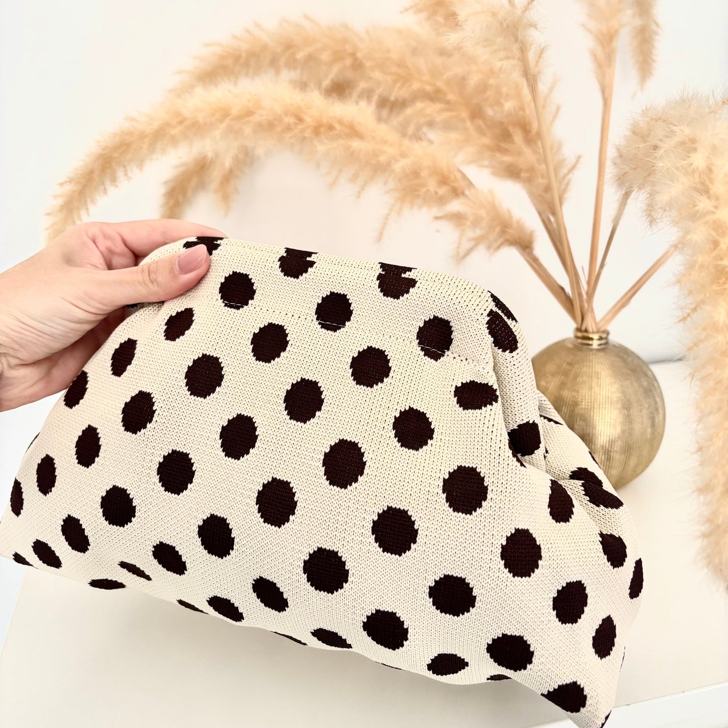 Bolso Clutch Polka Dots