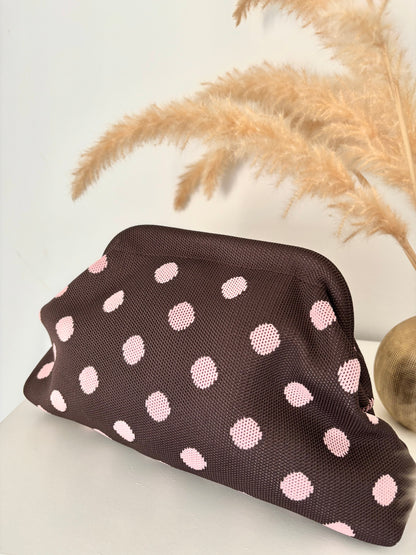 Bolso Clutch Polka Dots