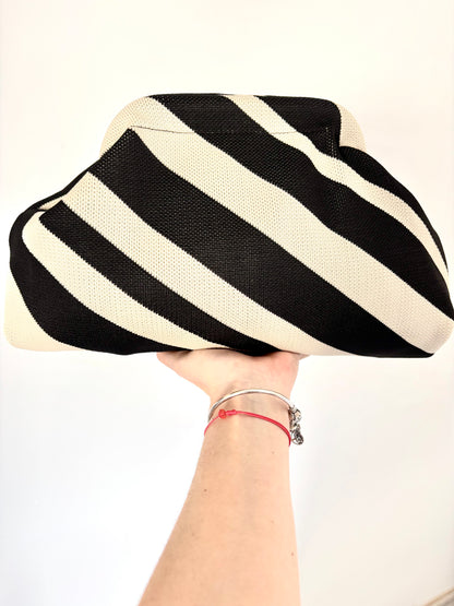 Bolso Clutch Rayas
