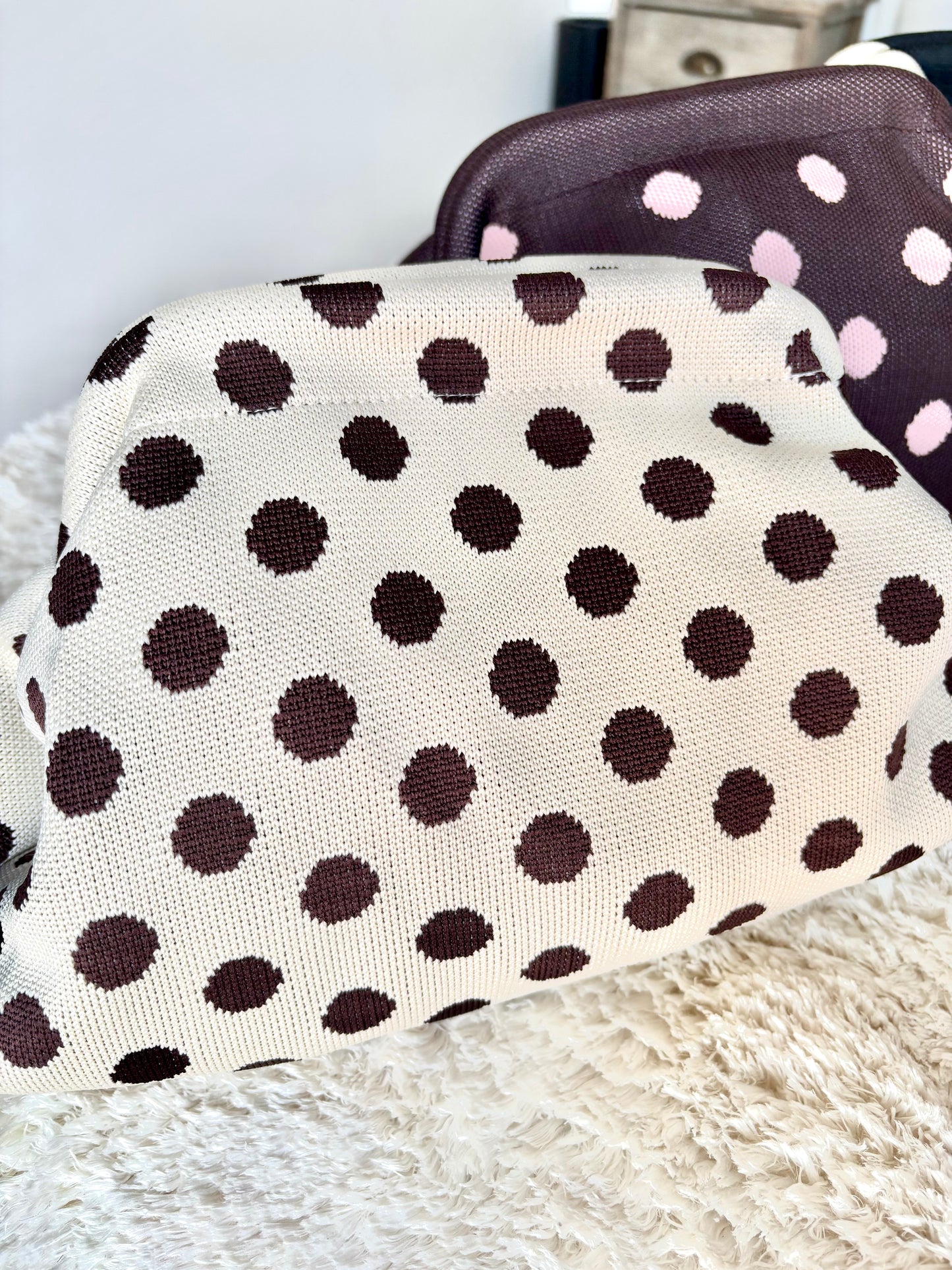 Bolso Clutch Polka Dots