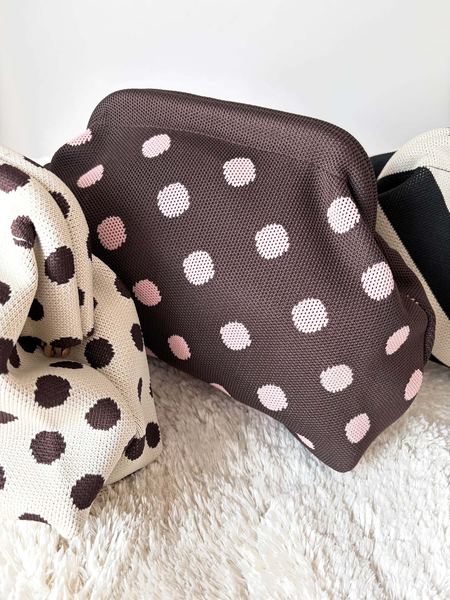 Bolso Clutch Polka Dots