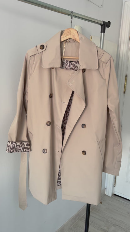 Gabardina Animal Print